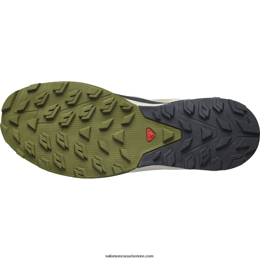 Men\'s Hiking Shoes - Outrise Clima Waterproof Salomon Moss Gray/Olive Night/Sugar Almond X6B4FZ54