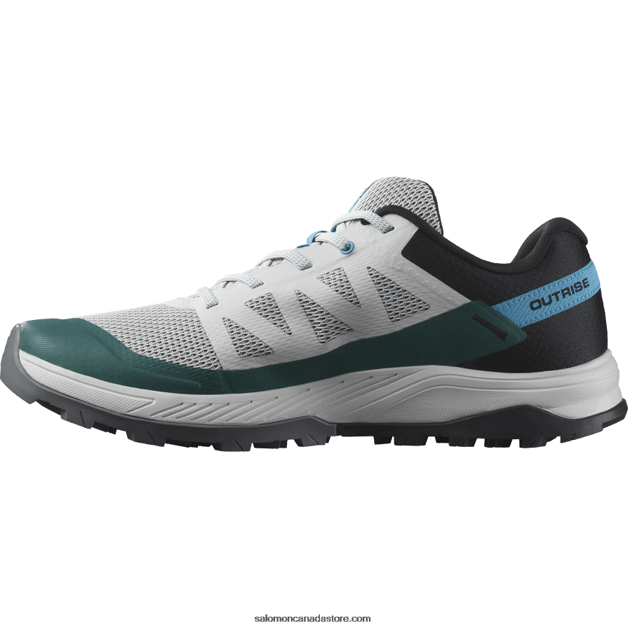 Men\'s Hiking Shoes - Outrise Salomon Lunar Rock/Black/Algiers Blue X6B4FZ23