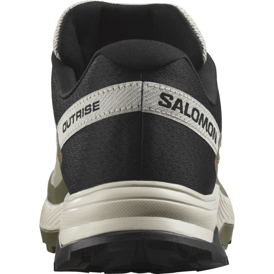 Men\'s Hiking Shoes - Outrise Salomon Moss Gray/Deep Lichen Green/Sugar Almond X6B4FZ24