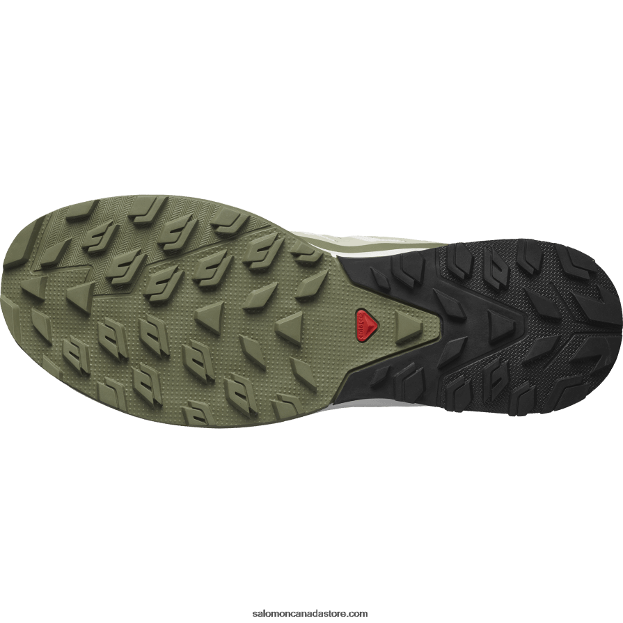 Men\'s Hiking Shoes - Outrise Salomon Moss Gray/Deep Lichen Green/Sugar Almond X6B4FZ24