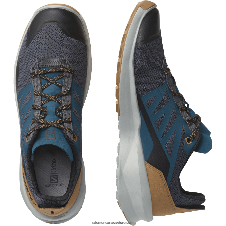 Men\'s Hiking Shoes - Patrol Salomon Magnet/Pearl Blue/Tobacco Brown X6B4FZ46