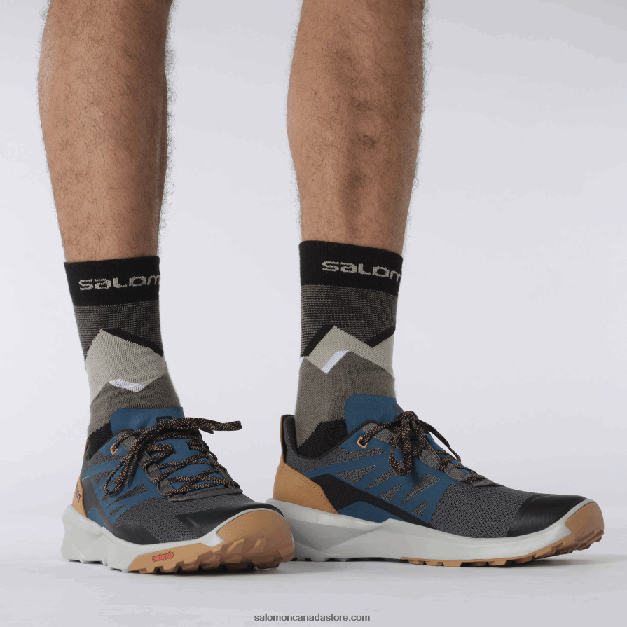 Men\'s Hiking Shoes - Patrol Salomon Magnet/Pearl Blue/Tobacco Brown X6B4FZ46