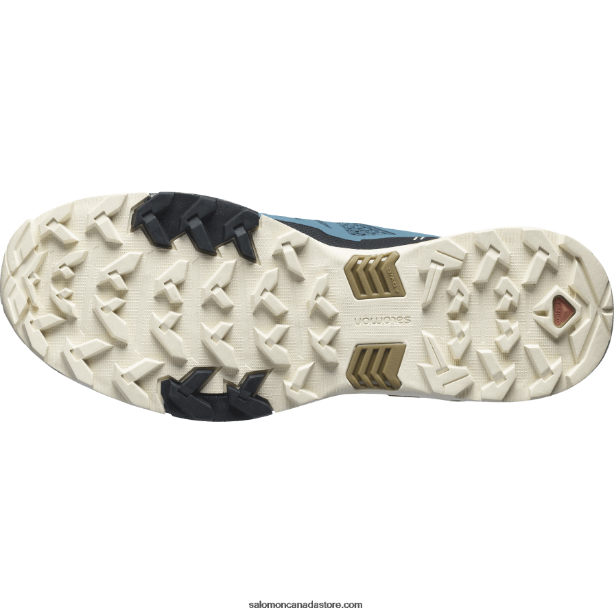 Men\'s Hiking Shoes - X Ultra 4 Salomon Mallard Blue/Bleached Sand/Bronze Brown X6B4FZ25