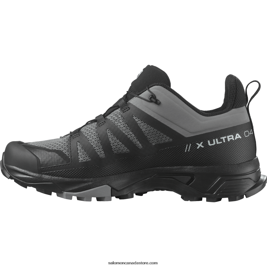 Men\'s Hiking Shoes - X Ultra 4 Salomon Quiet Shade/Black X6B4FZ26