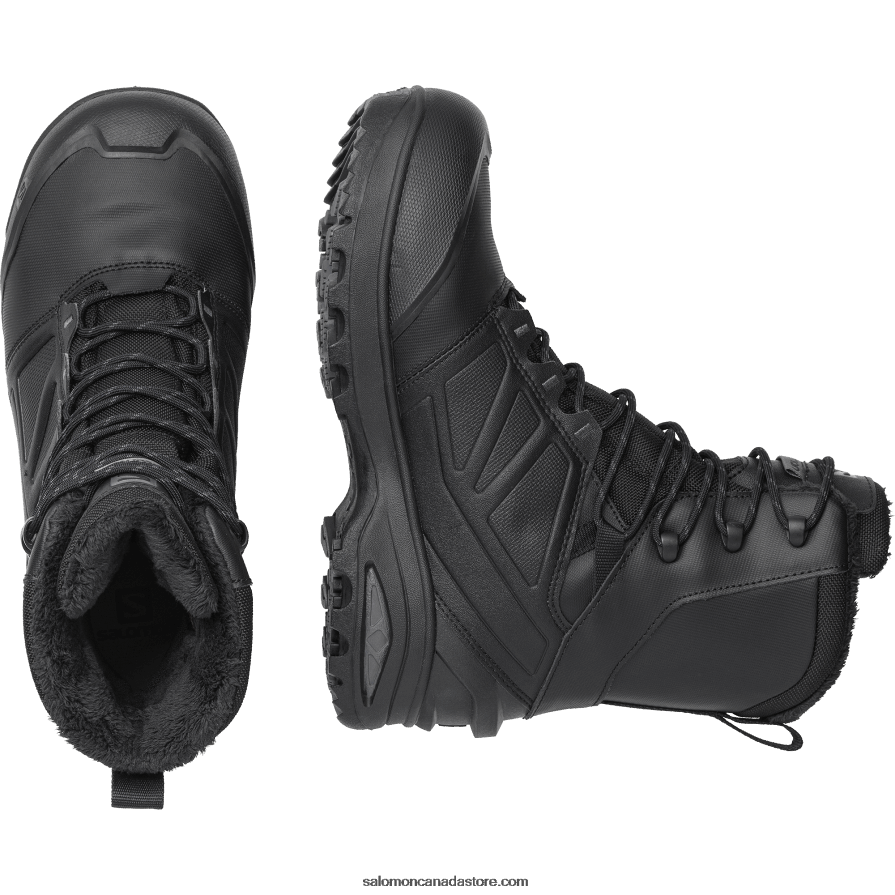 Men\'s Forces Shoes - Toundra Forces Clima Waterproof Salomon Black/Wolf X6B4FZ1085