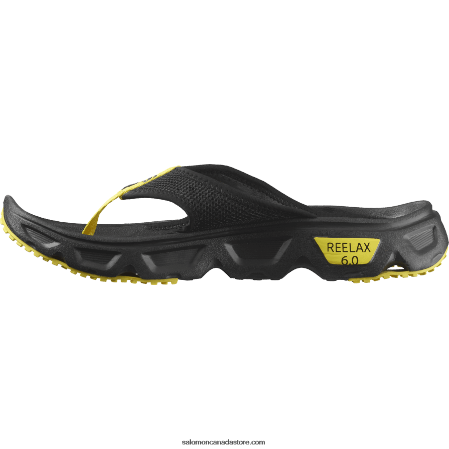 Men\'s Recovery Shoes - Reelax Break 6.0 Salomon Black/Buttercup X6B4FZ1487