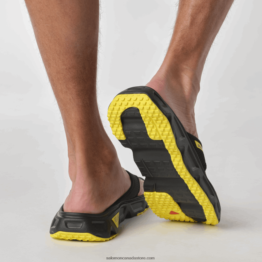 Men\'s Recovery Shoes - Reelax Break 6.0 Salomon Black/Buttercup X6B4FZ1487