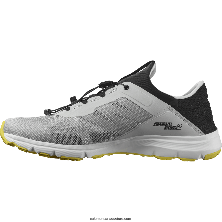 Men\'s Sandals - Amphib Bold 2 Salomon Lunar Rock/Black/Buttercup X6B4FZ1081