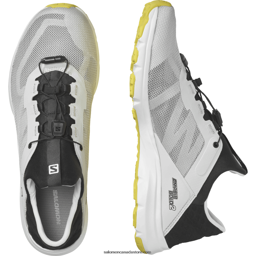 Men\'s Sandals - Amphib Bold 2 Salomon Lunar Rock/Black/Buttercup X6B4FZ1081