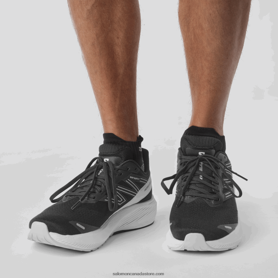 Men\'s Running Shoes - Aero Blaze Salomon Black/White/Lunar Rock X6B4FZ1067