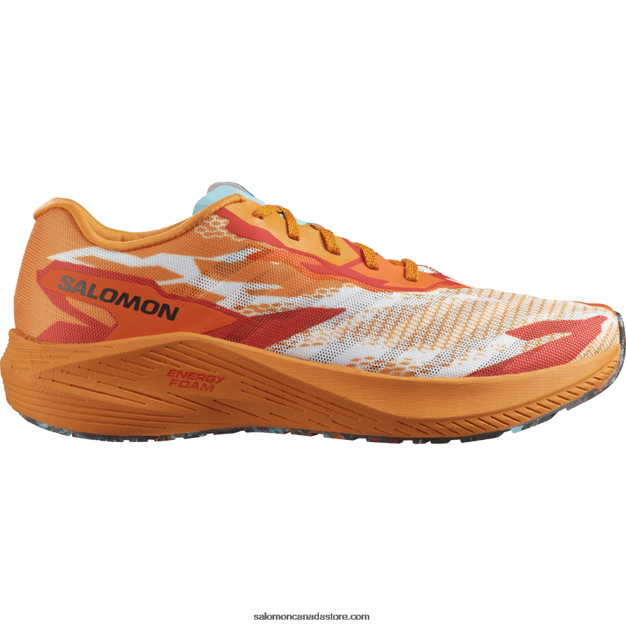 Men\'s Running Shoes - Aero Volt Salomon Turmeric/Fiery Red/Blue Radiance X6B4FZ60