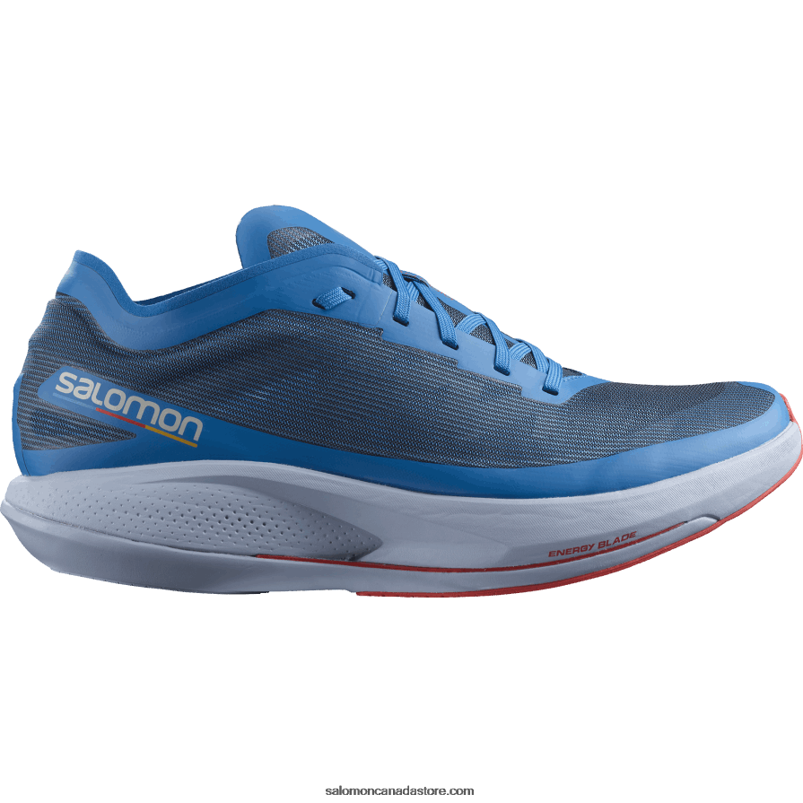 Men's Running Shoes - Phantasm Salomon Indigo Bunting/Kentucky Blue/Poppy Red X6B4FZ1073