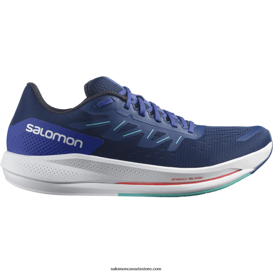 Men's Running Shoes - Spectur Salomon Estate Blue/Dazzling Blue/Mint Leaf X6B4FZ1076