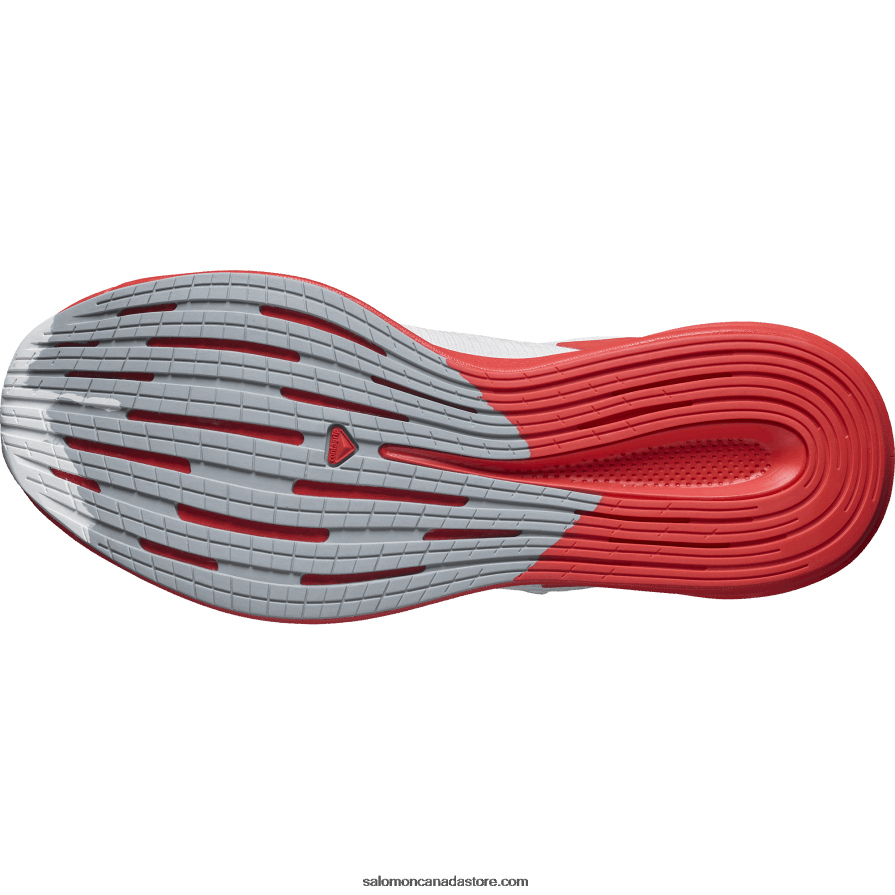 Men\'s Running Shoes - Spectur Salomon White/Poppy Red/Blazing Orange X6B4FZ1075