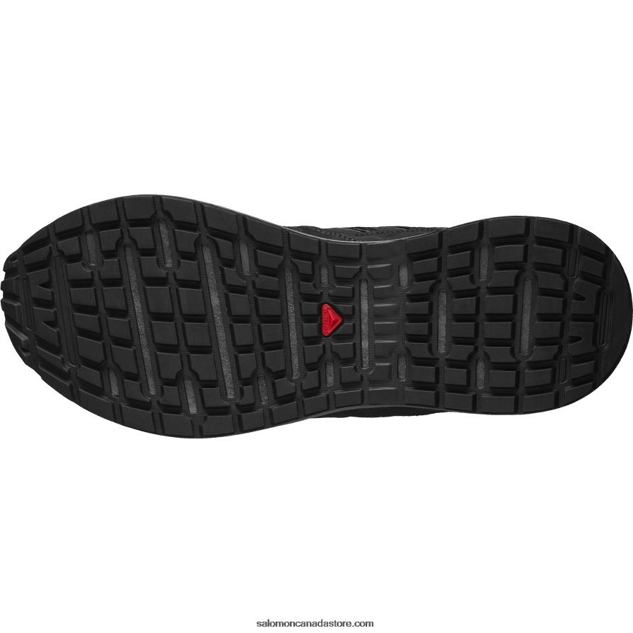 Men\'s Sportstyle Shoes - Odyssey 1 Leather Advanced Salomon Black/Ebony X6B4FZ220