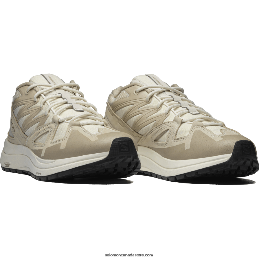 Men\'s Sportstyle Shoes - Odyssey 1 Leather Advanced Salomon Rainy Day/Feather Gray/Vanilla Ice X6B4FZ221