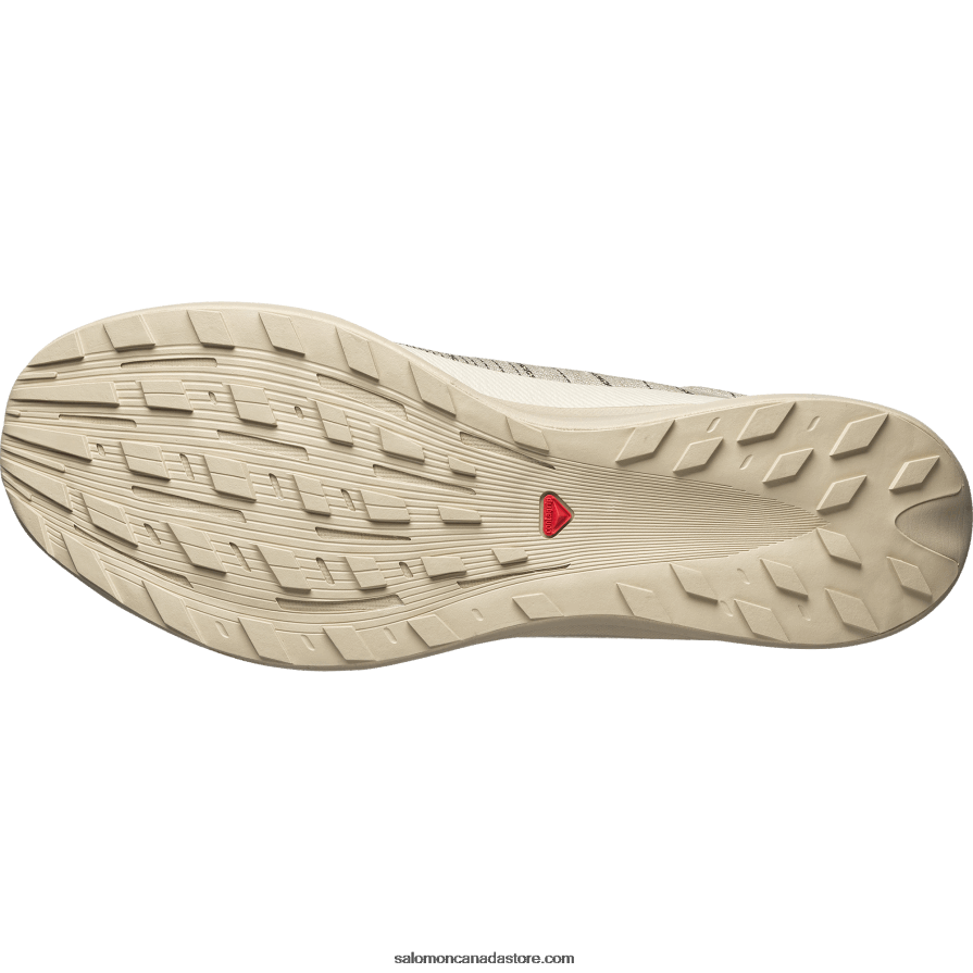 Men\'s Sportstyle Shoes - Pulsar Advanced Salomon Vanilla Ice/Feather Gray/Fiery Red X6B4FZ141