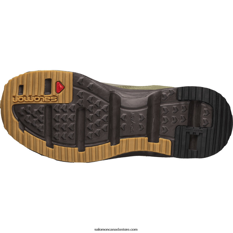 Men\'s Sportstyle Shoes - Rx Snug For Pas Normal Studios Salomon Moss Gray/Deep Lichen Green/Black Coffee X6B4FZ184