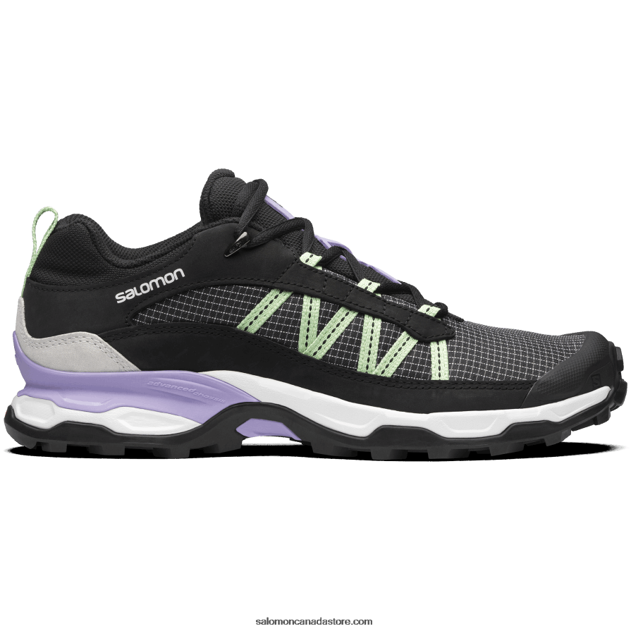 Men's Sportstyle Shoes - Shelter Low Leather Salomon Black/White/Patina Green X6B4FZ172