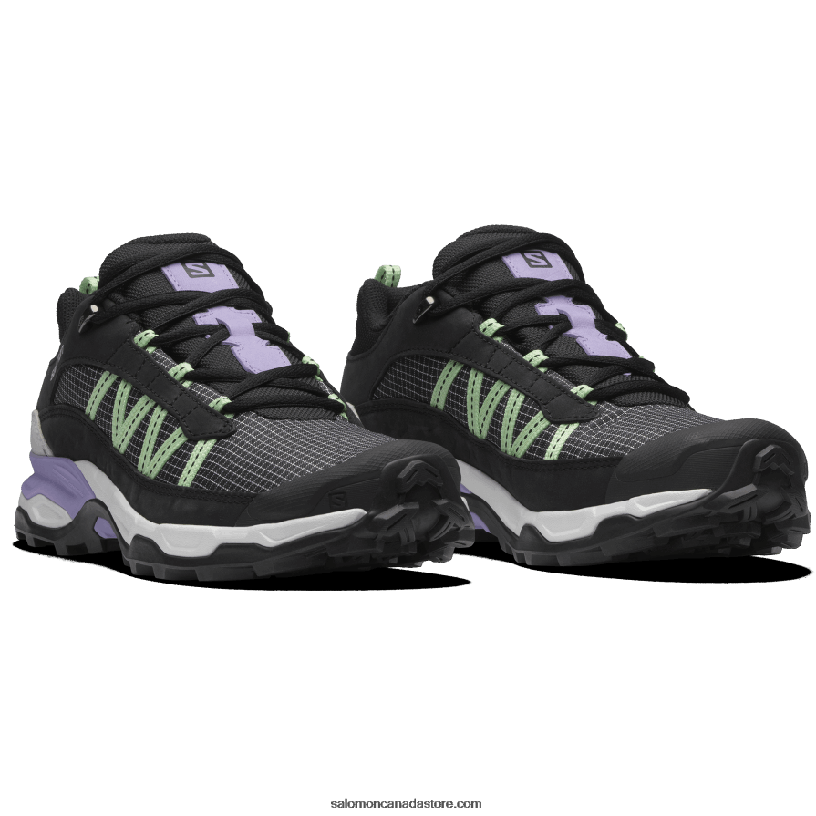 Men\'s Sportstyle Shoes - Shelter Low Leather Salomon Black/White/Patina Green X6B4FZ172