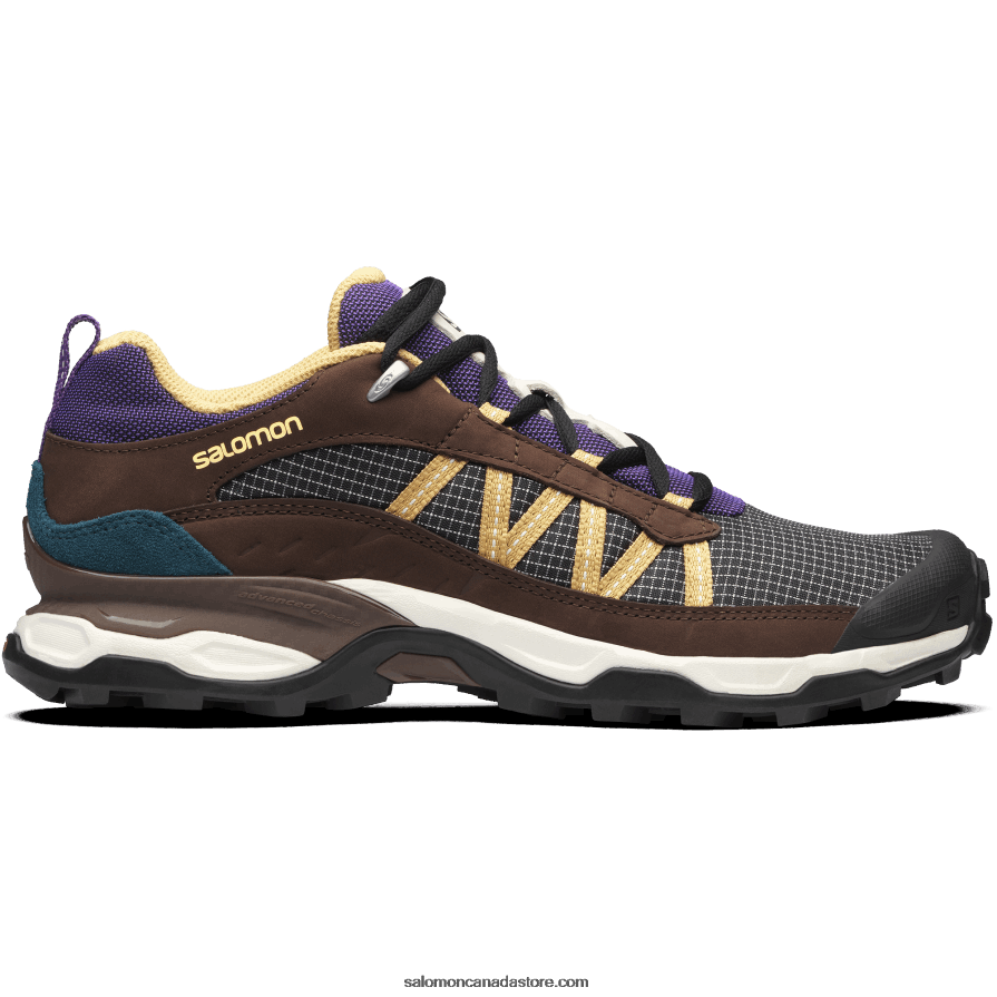 Men's Sportstyle Shoes - Shelter Low Leather Salomon Vanilla Ice/Chocolate Fondant/Fall Leaf X6B4FZ174