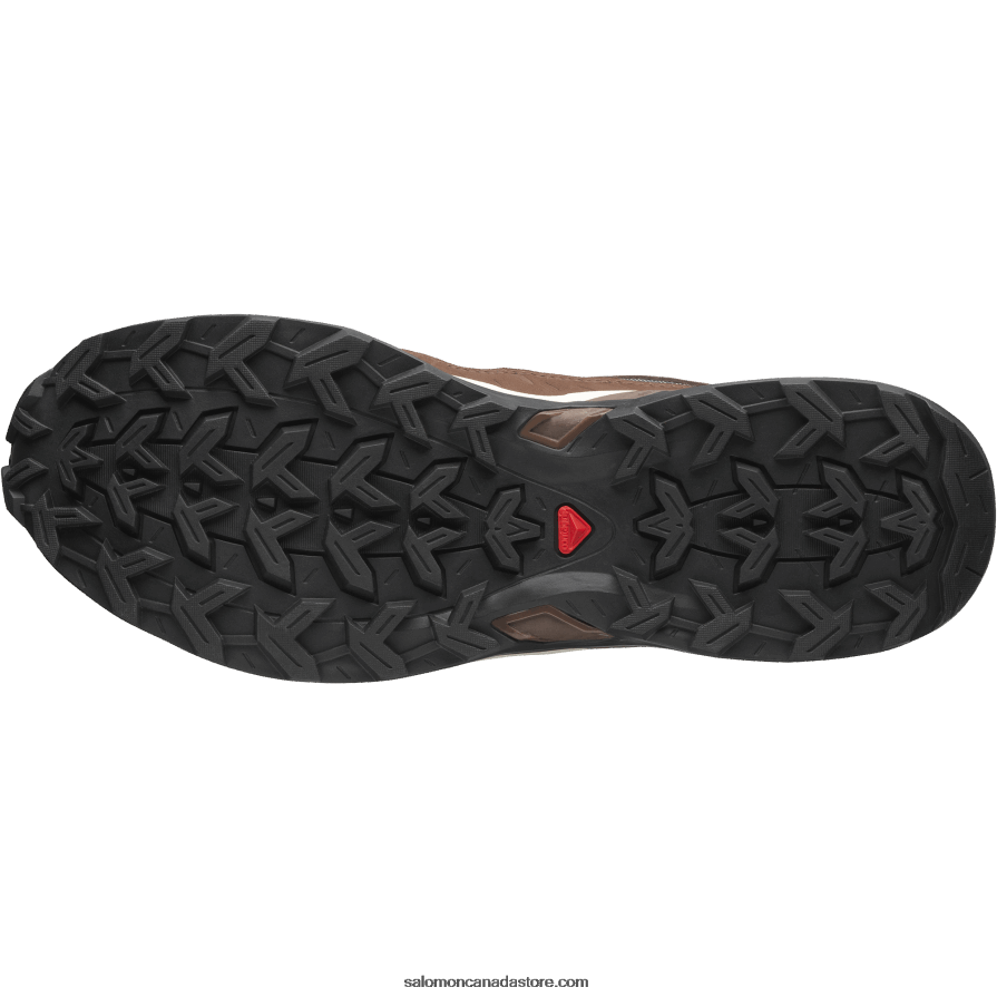 Men\'s Sportstyle Shoes - Shelter Low Leather Salomon Vanilla Ice/Chocolate Fondant/Fall Leaf X6B4FZ174