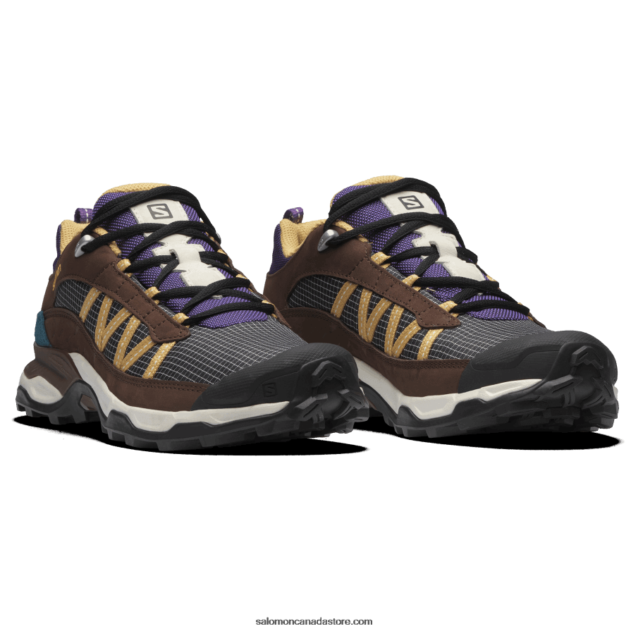 Men\'s Sportstyle Shoes - Shelter Low Leather Salomon Vanilla Ice/Chocolate Fondant/Fall Leaf X6B4FZ174