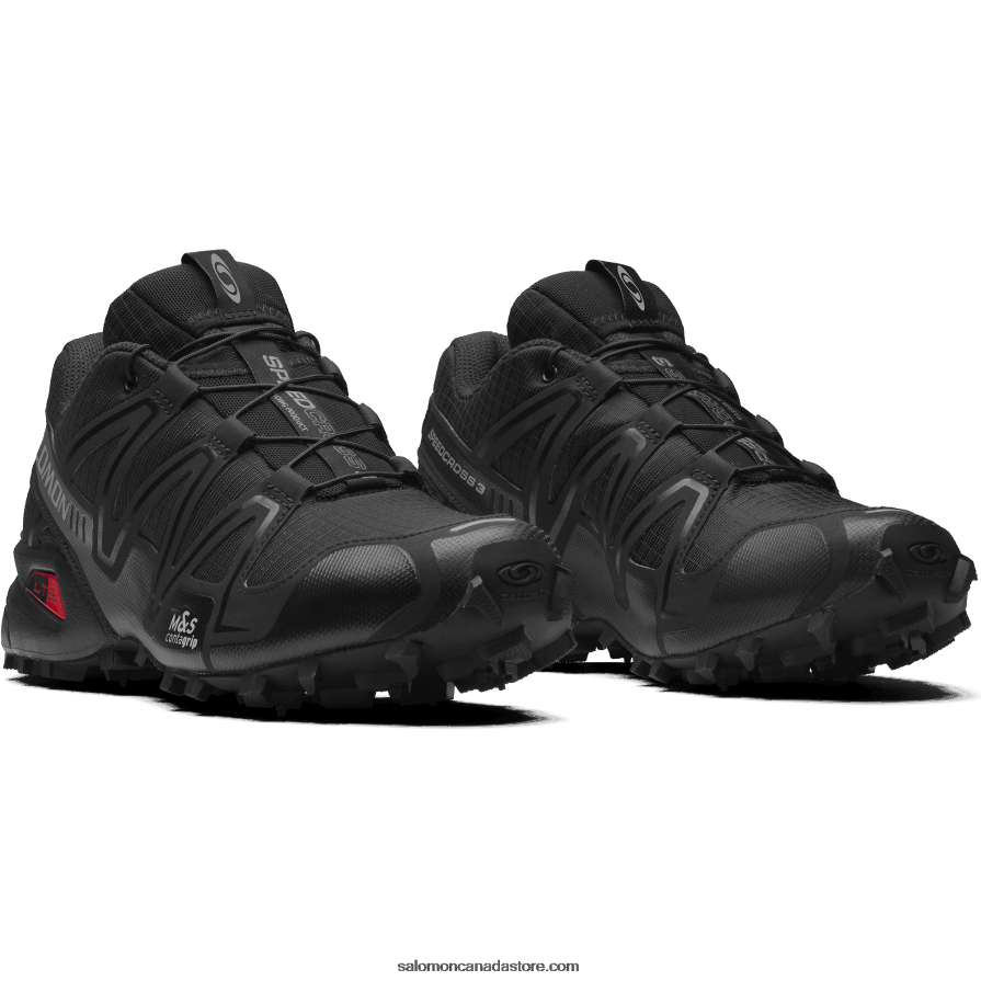 Men\'s Sportstyle Shoes - Speedcross 3 Salomon Black/Quiet Shade X6B4FZ179