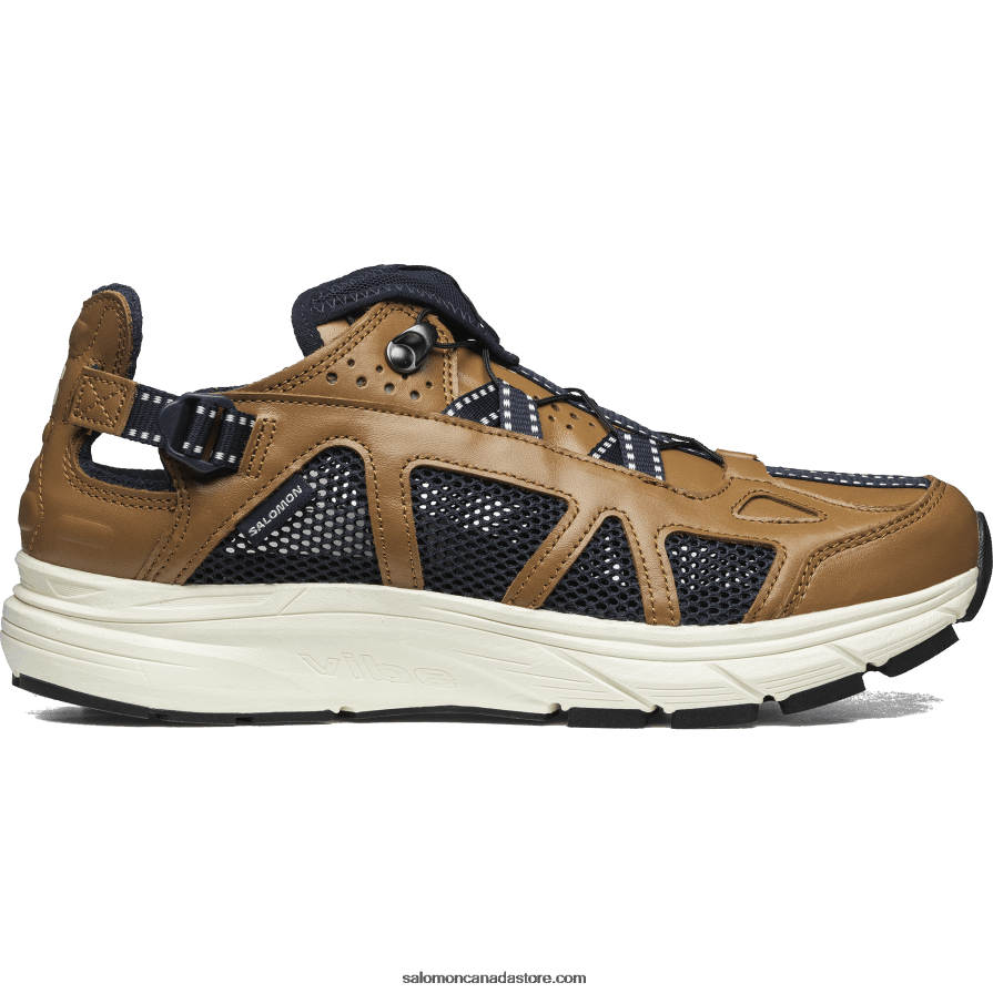 Men's Sportstyle Shoes - Techsonic Leather Salomon Rubber/Vanilla Ice/Dark Sapphire X6B4FZ177