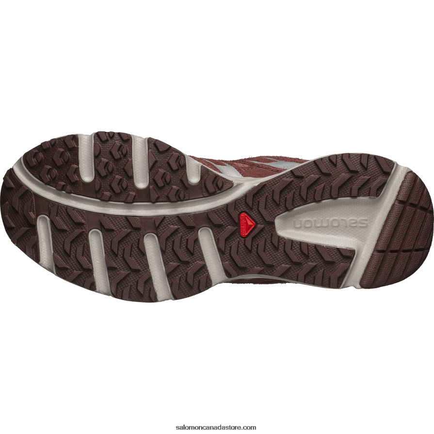Men\'s Sportstyle Shoes - X-Mission 4 Suede Salomon Moonscape/Wild Ginger/Bitter Choc Ltr X6B4FZ166