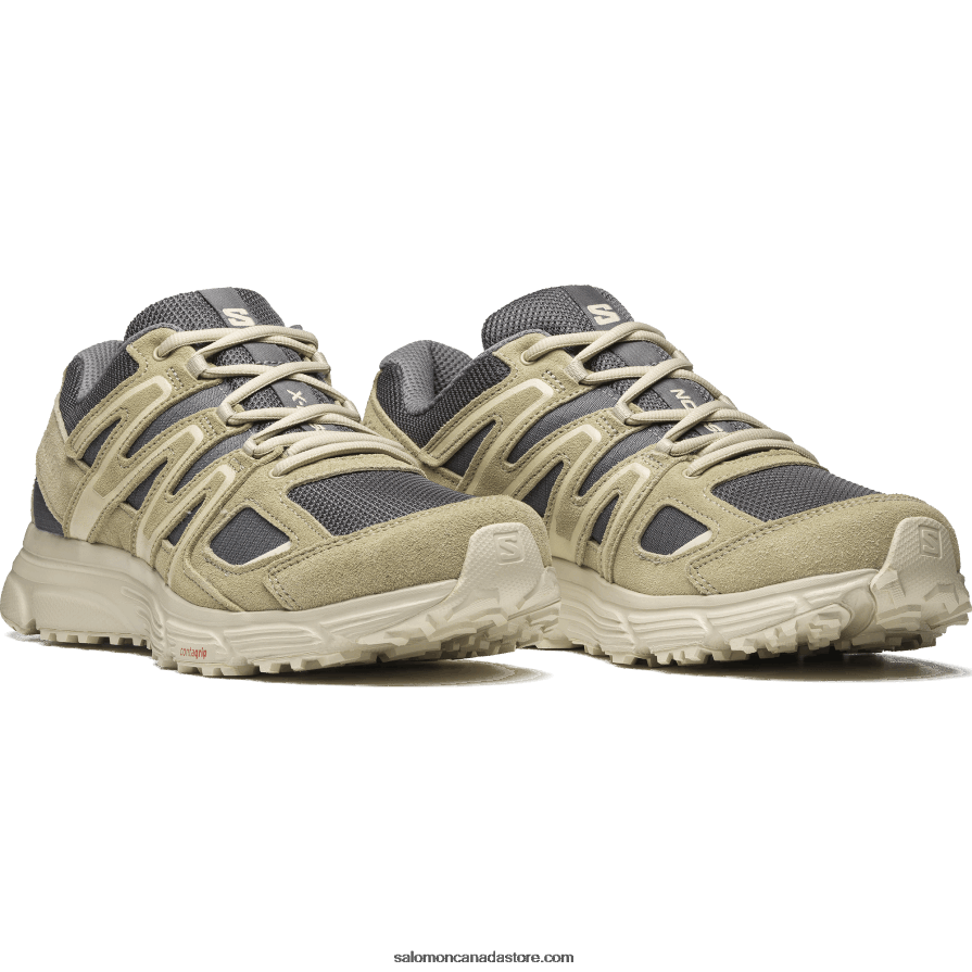 Men\'s Sportstyle Shoes - X-Mission 4 Suede Salomon Pewter/Moss Gray/Moth X6B4FZ167
