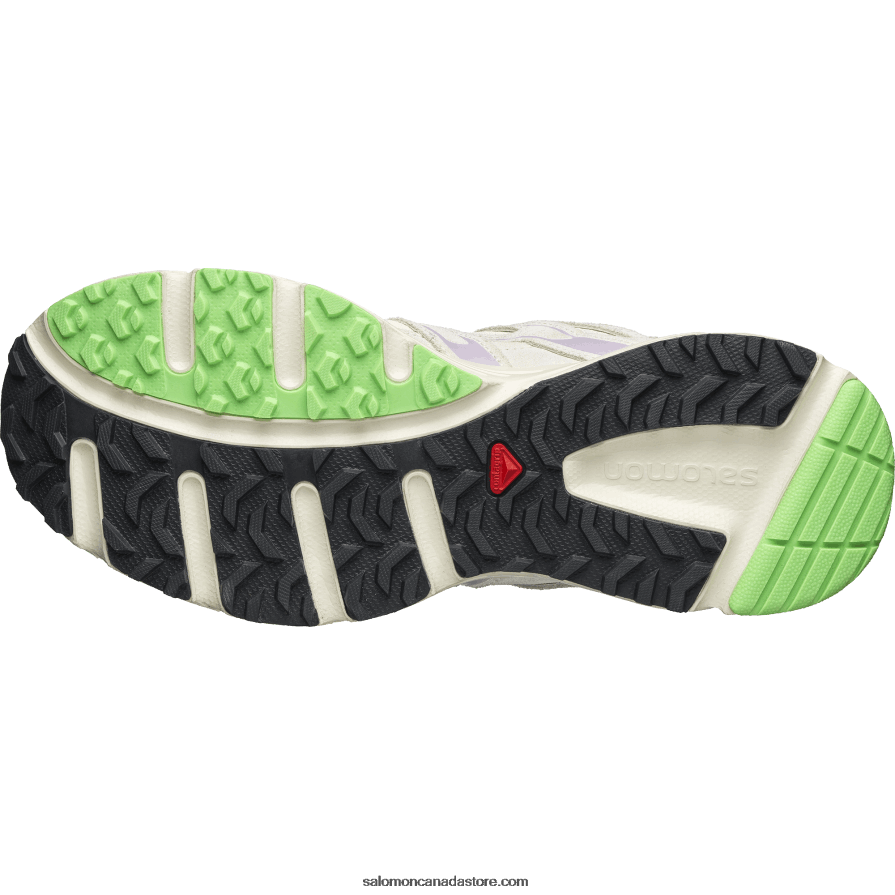 Men\'s Sportstyle Shoes - X-Mission 4 Suede Salomon Vanilla Ice/Orchid Bloom/Blazing Orange X6B4FZ169