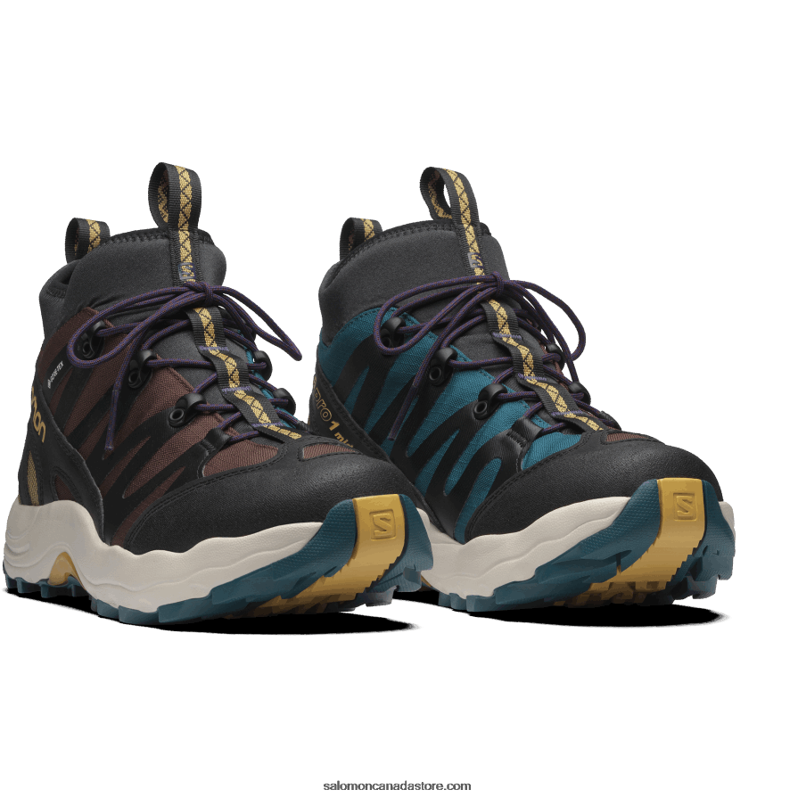 Men\'s Sportstyle Shoes - Xa Pro 1 Mid Gore-Tex Salomon Chocolate Fondant/Arrowwood/Black X6B4FZ198