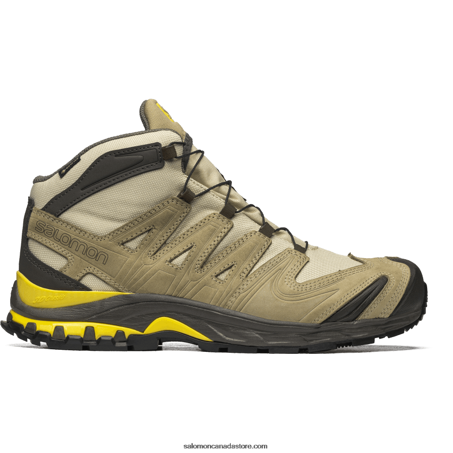 Men's Sportstyle Shoes - Xa Pro 3D Mid Gore-Tex For Better Gift Shop Salomon Safari/Kelp/Empire Yellow X6B4FZ137