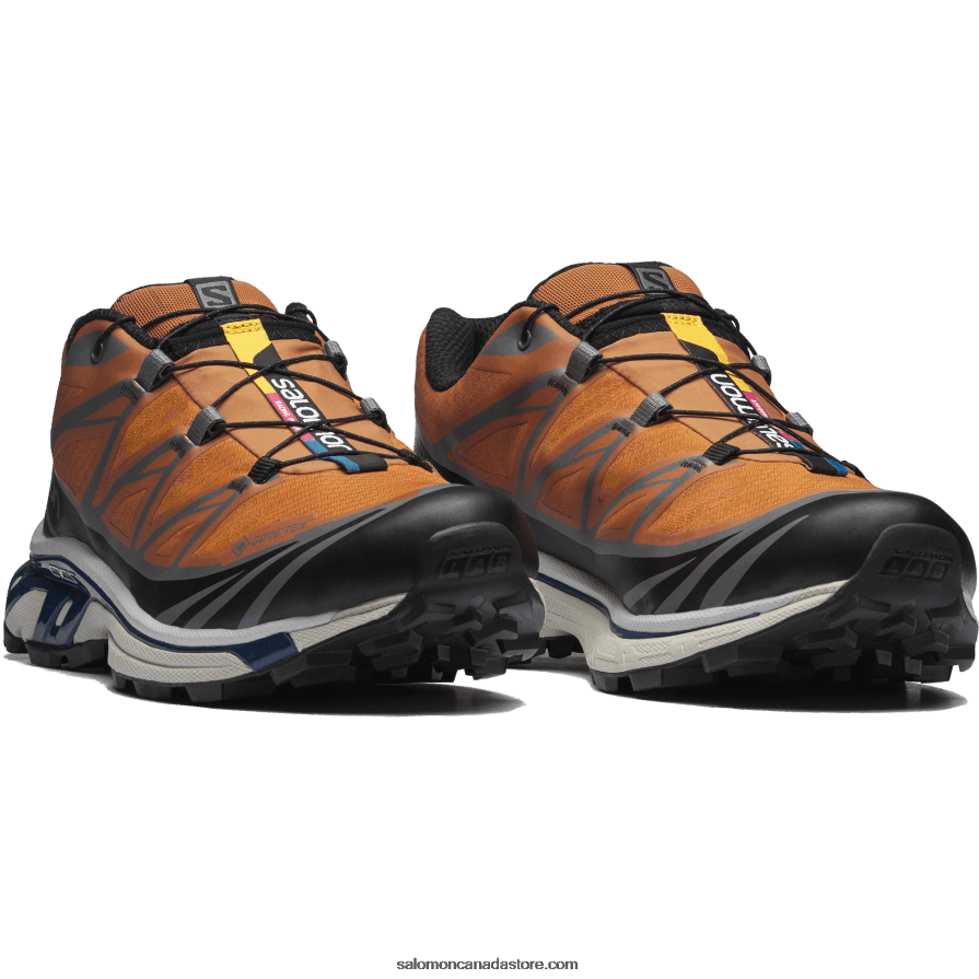 Men\'s Sportstyle Shoes - Xt-6 Gore-Tex Utility Salomon Marmalade/Black/Navy Peony X6B4FZ127