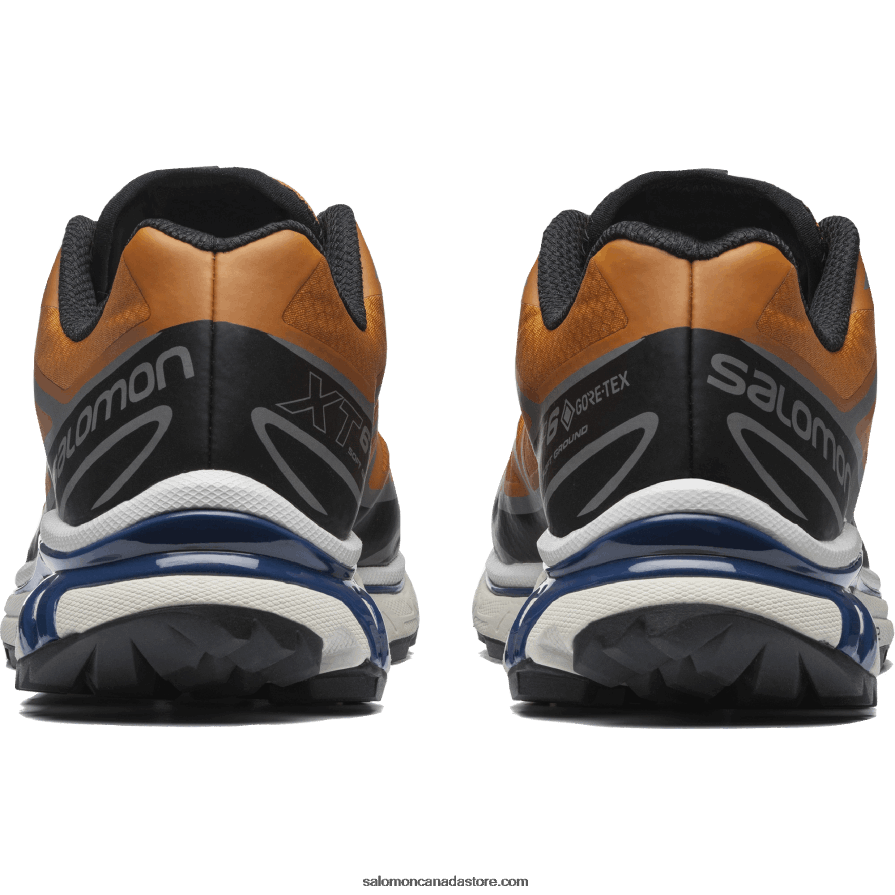 Men\'s Sportstyle Shoes - Xt-6 Gore-Tex Utility Salomon Marmalade/Black/Navy Peony X6B4FZ127