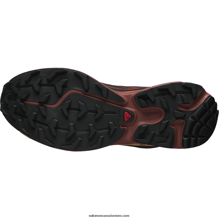 Men\'s Sportstyle Shoes - Xt-6 Salomon Black/Chocolate Plum/Vibrant Orange X6B4FZ86