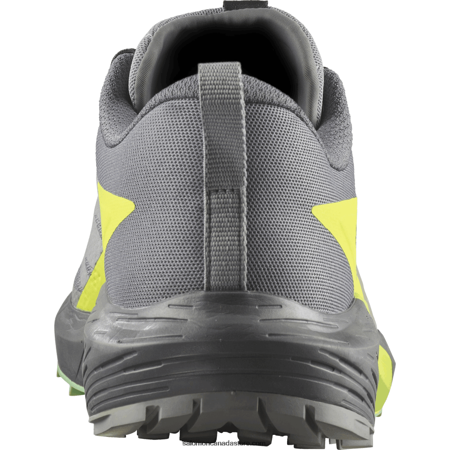 Men\'s Trail Running Shoes - Sense Ride 5 Salomon Alloy/Quiet Shade/Safety Yellow X6B4FZ1431