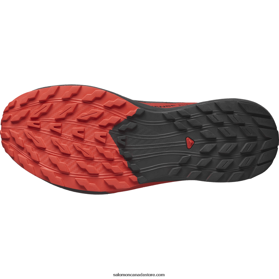 Men\'s Trail Running Shoes - Sense Ride 5 Salomon Black/Fiery Red X6B4FZ1432