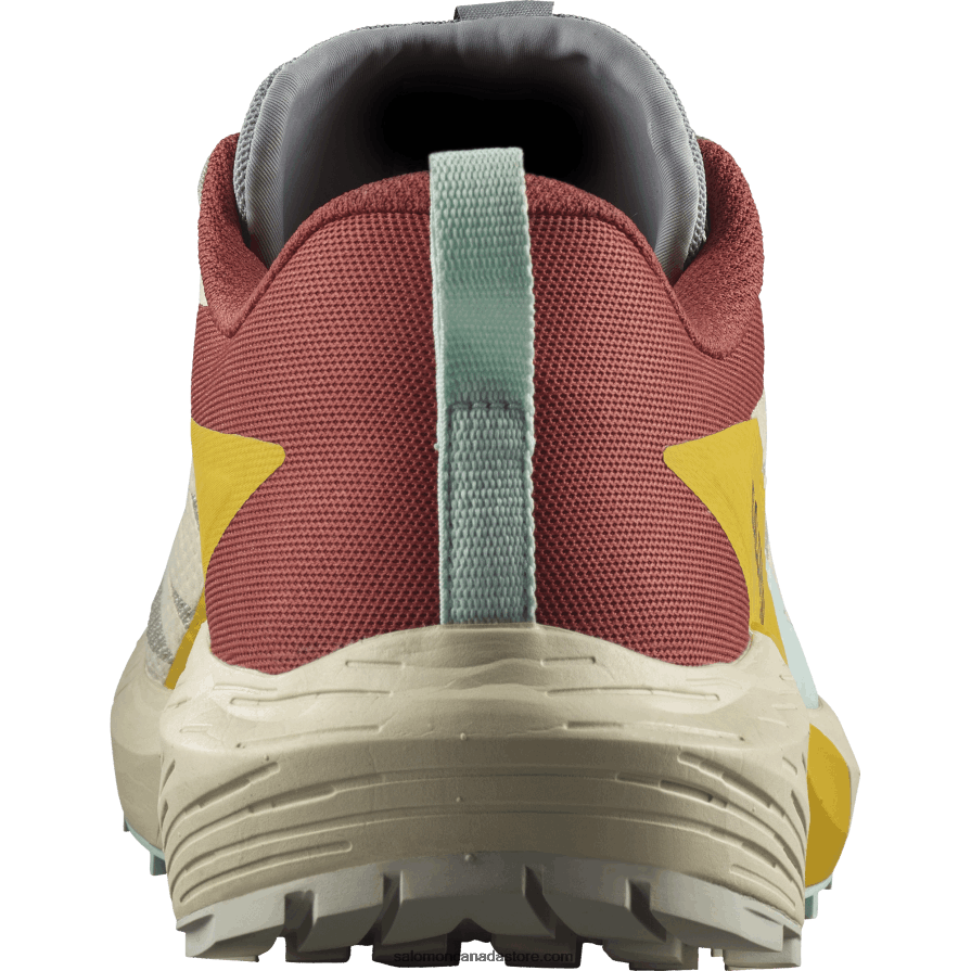 Men\'s Trail Running Shoes - Sense Ride 5 Salomon Rainy Day/Hot Sauce/Freesia X6B4FZ1435