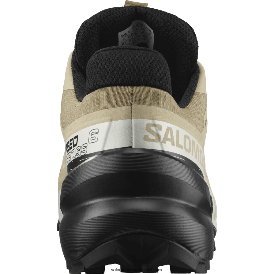 Men\'s Trail Running Shoes - Speedcross 6 Gore-Tex Salomon Kelp/Black/Vanilla Ice X6B4FZ1466