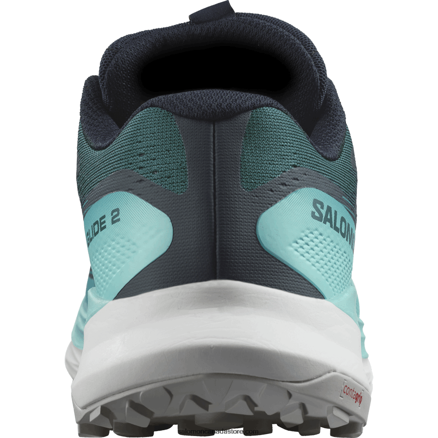 Men\'s Trail Running Shoes - Ultra Glide 2 Salomon Atlantic Deep/Blue Radiance/Fiery Red X6B4FZ1438