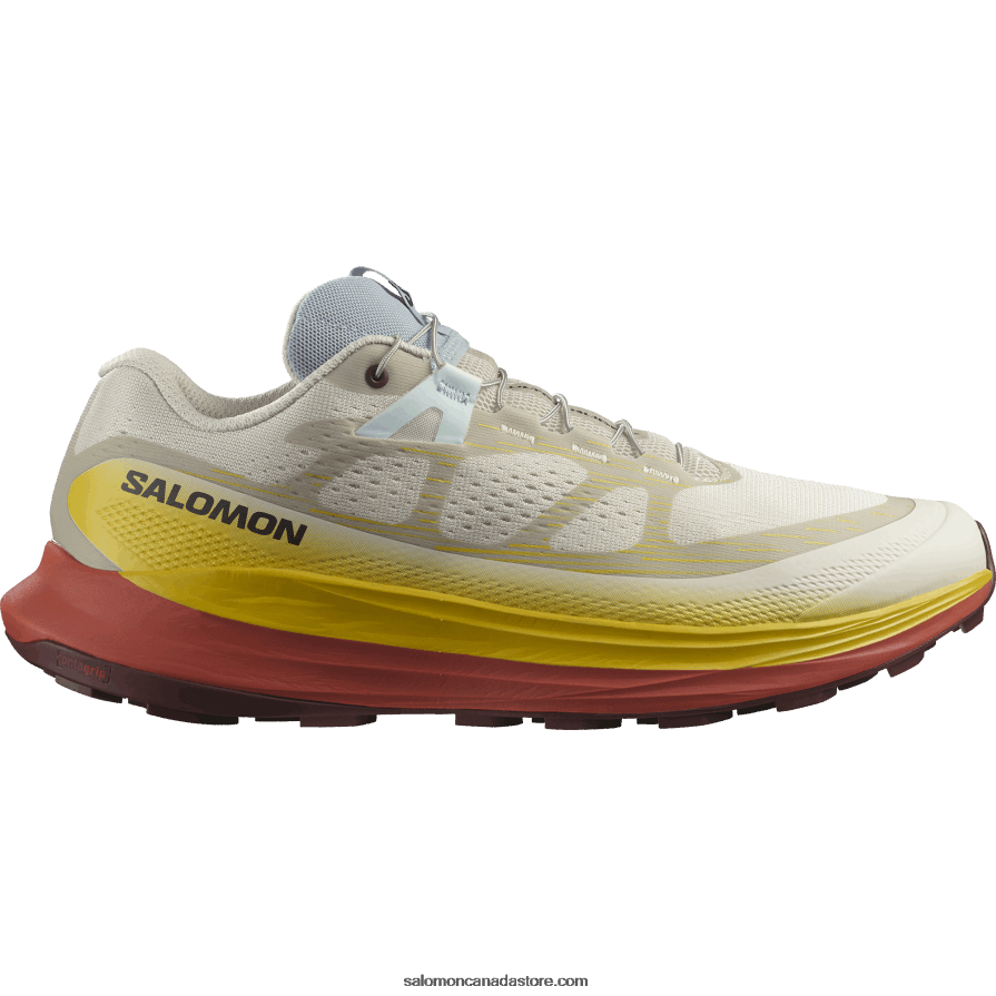 Men's Trail Running Shoes - Ultra Glide 2 Salomon Rainy Day/Freesia/Hot Sauce X6B4FZ1441
