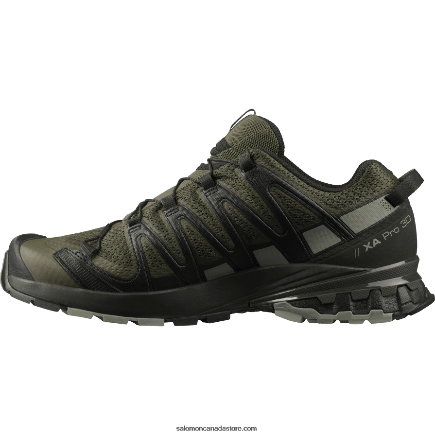 Men\'s Trail Running Shoes - Xa Pro 3D V8 Salomon Grape Leaf/Peat/Shadow X6B4FZ1478