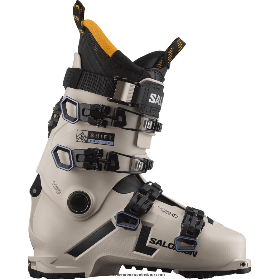 Men's Freeride Boots - Shift Pro 130 At Salomon Rainy Day/Black/Solar Power X6B4FZ1224