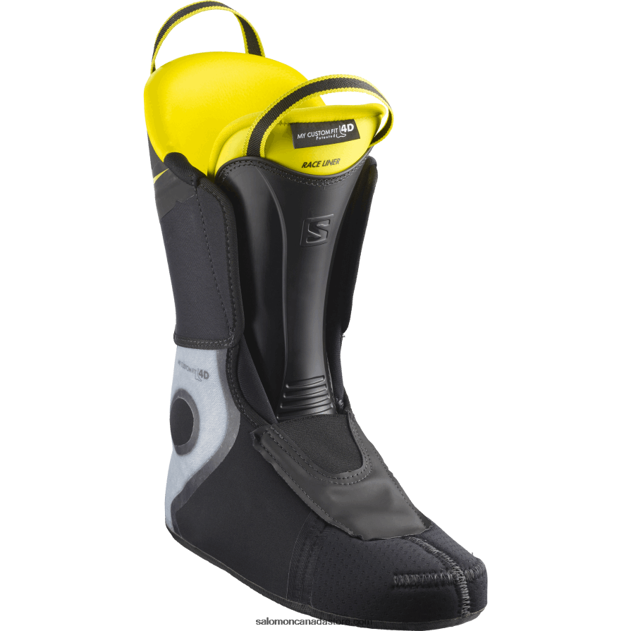 Men\'s On-Piste Boots - S/Pro 130 Salomon Night Sky/Safety Yellow/Medieval Blue X6B4FZ1217