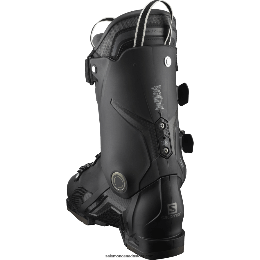 Men\'s On-Piste Boots - S/Pro Mv 100 Salomon Black/Belluga/Dark Silver Metallics05 X6B4FZ1234