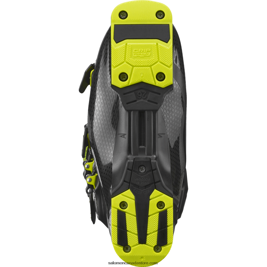 Men\'s On-Piste Boots - S/Pro Mv 110 Salomon Black/Acid Green/Dark Silver Metallics05 X6B4FZ1231