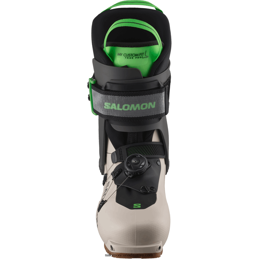 Men\'s Touring Boots - Mtn Summit Pro Salomon Rainy Day/Belluga/Pastel Neon Green 1 X6B4FZ1221