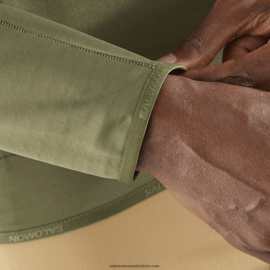 Men\'s Full Zip Midlayer Jacket - Essential Lightwarm Salomon Grape Leaf X6B4FZ555